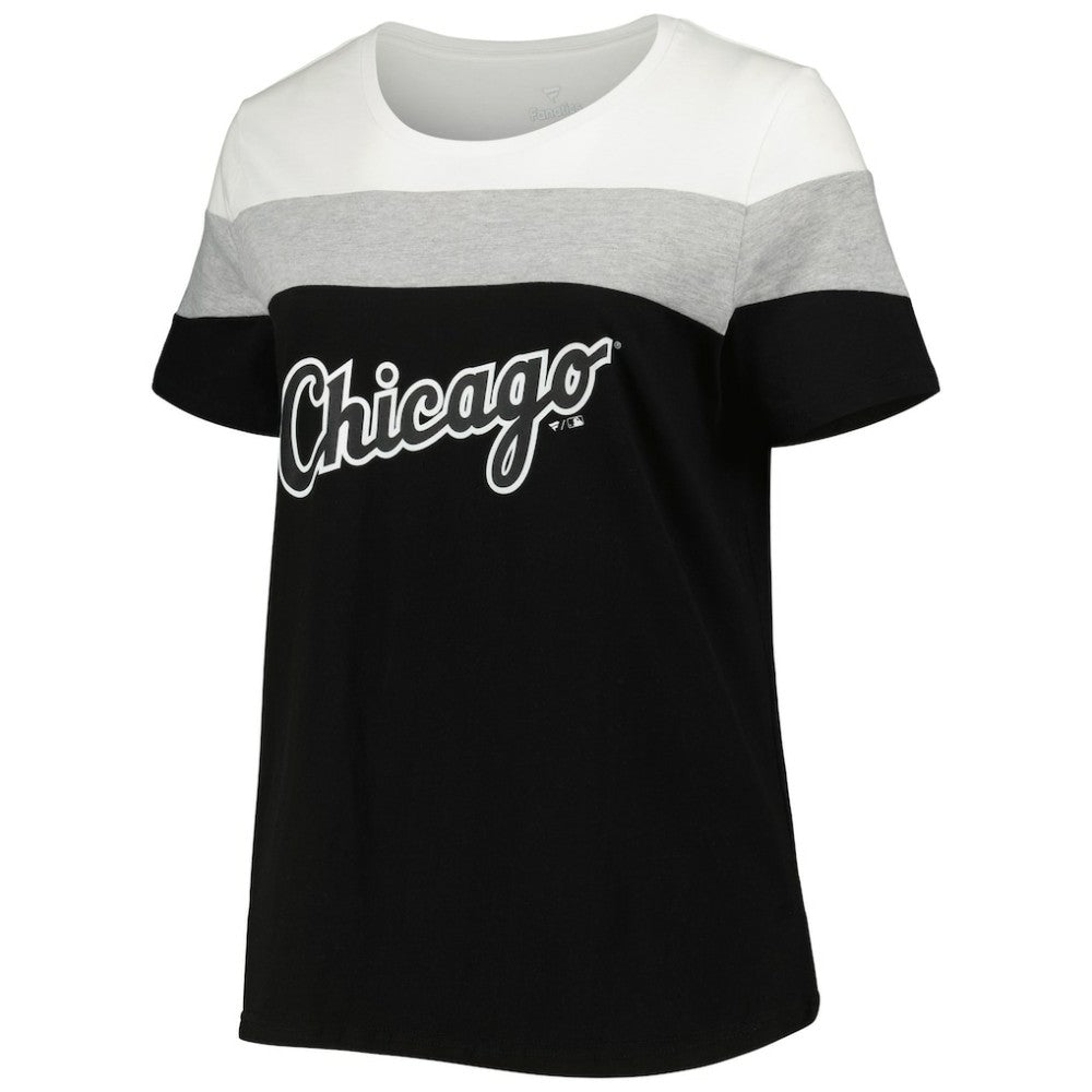 MLB Chicago White Sox Women's Plus Size Colorblock T-Shirt