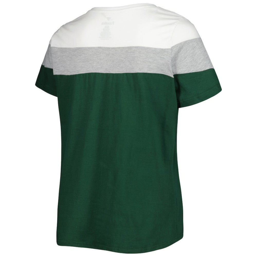 MLB Athletics Women's Plus Size Colorblock T-Shirt