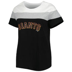 MLB San Francisco Giants Women's Plus Size Colorblock T-Shirt