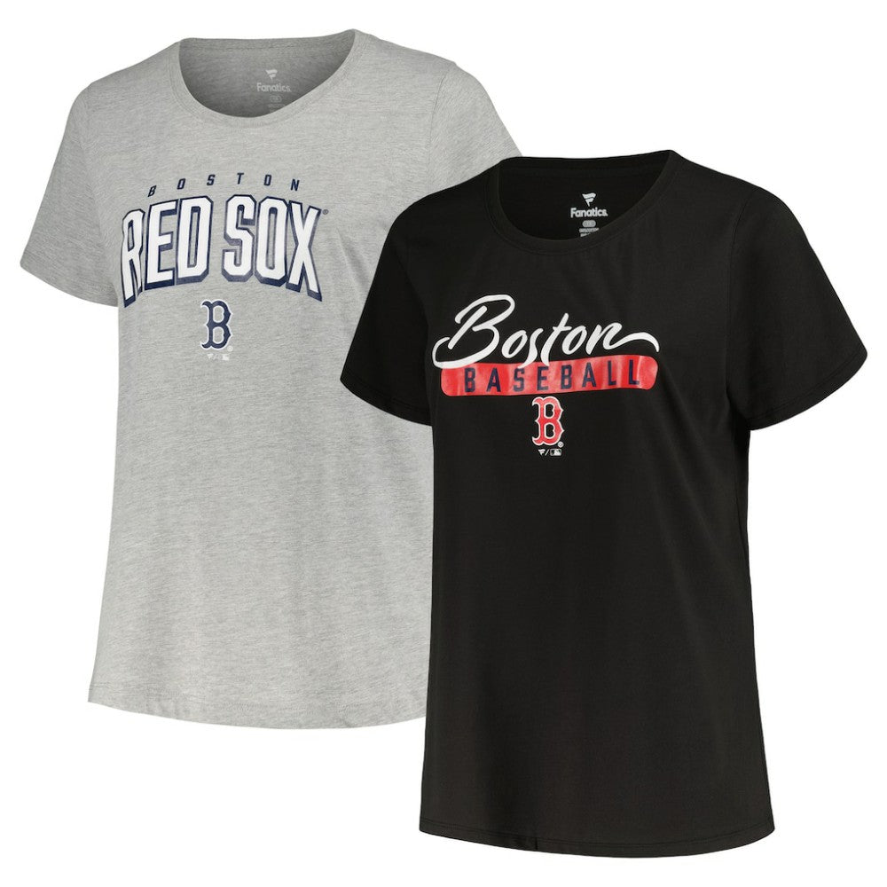 MLB Boston Red Sox Profile Women's Plus Size T-Shirt Combo Pack