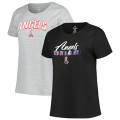 MLB Los Angeles Angels Profile Women's Plus Size T-Shirt Combo Pack