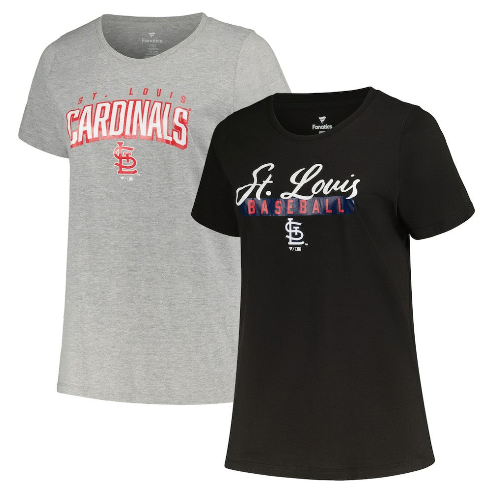MLB St. Louis Cardinals Profile Women's Plus Size T-Shirt Combo Pack