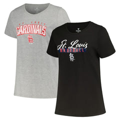 MLB St. Louis Cardinals Profile Women's Plus Size T-Shirt Combo Pack