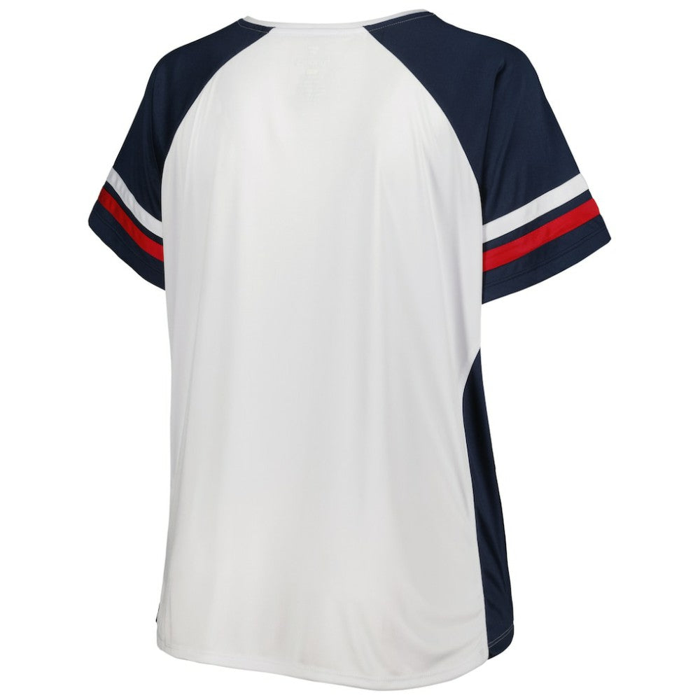 MLB Washington Nationals Women's Plus Size Notch Neck T-Shirt
