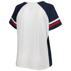MLB Washington Nationals Women's Plus Size Notch Neck T-Shirt