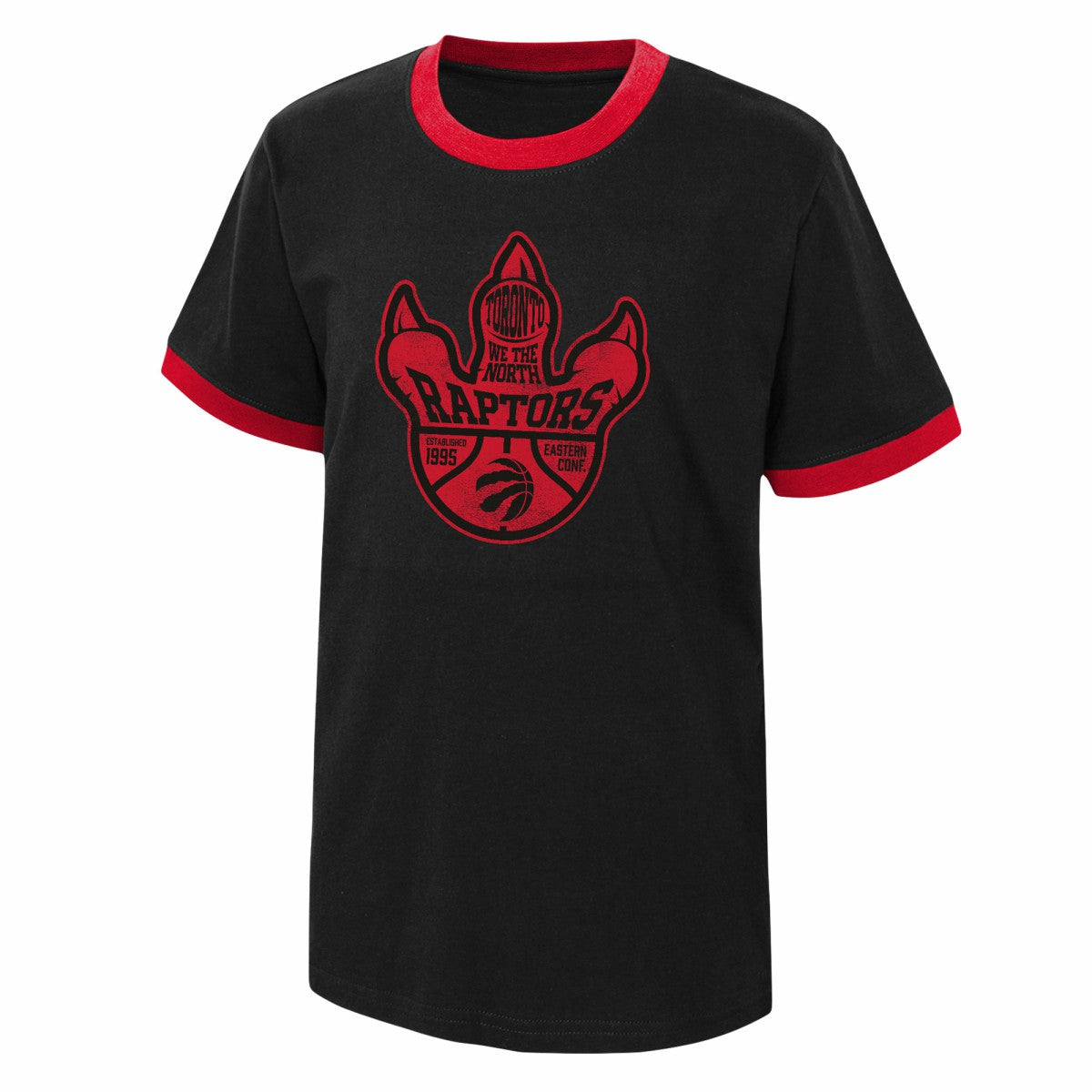 NBA Toronto Raptors Youth Hoop City Hometown Ringer T-Shirt