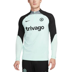 Chelsea Strike Drill 2023/24 Performance Quarter-Zip Long Sleeve Top - Nike Mint
