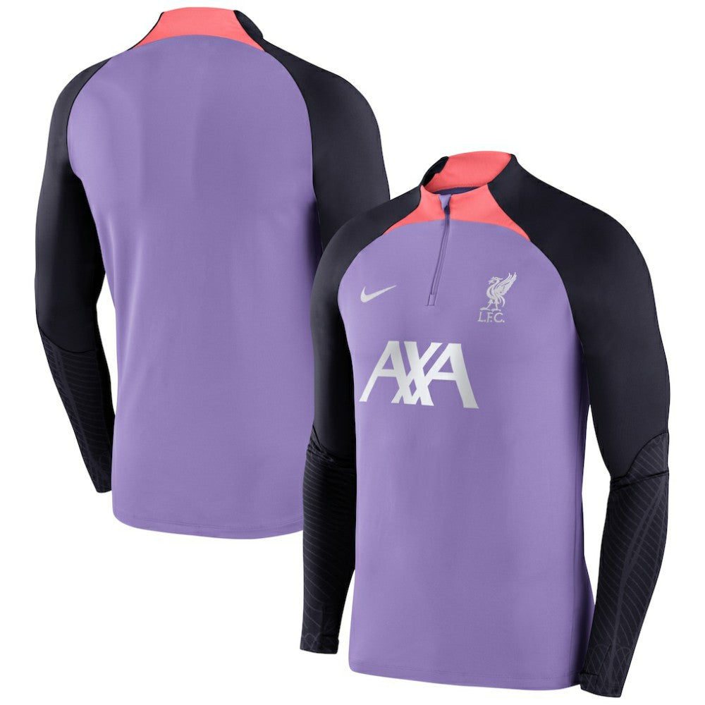 Liverpool Strike Drill 2023/24 Performance Quarter-Zip Long Sleeve Top - Nike Purple