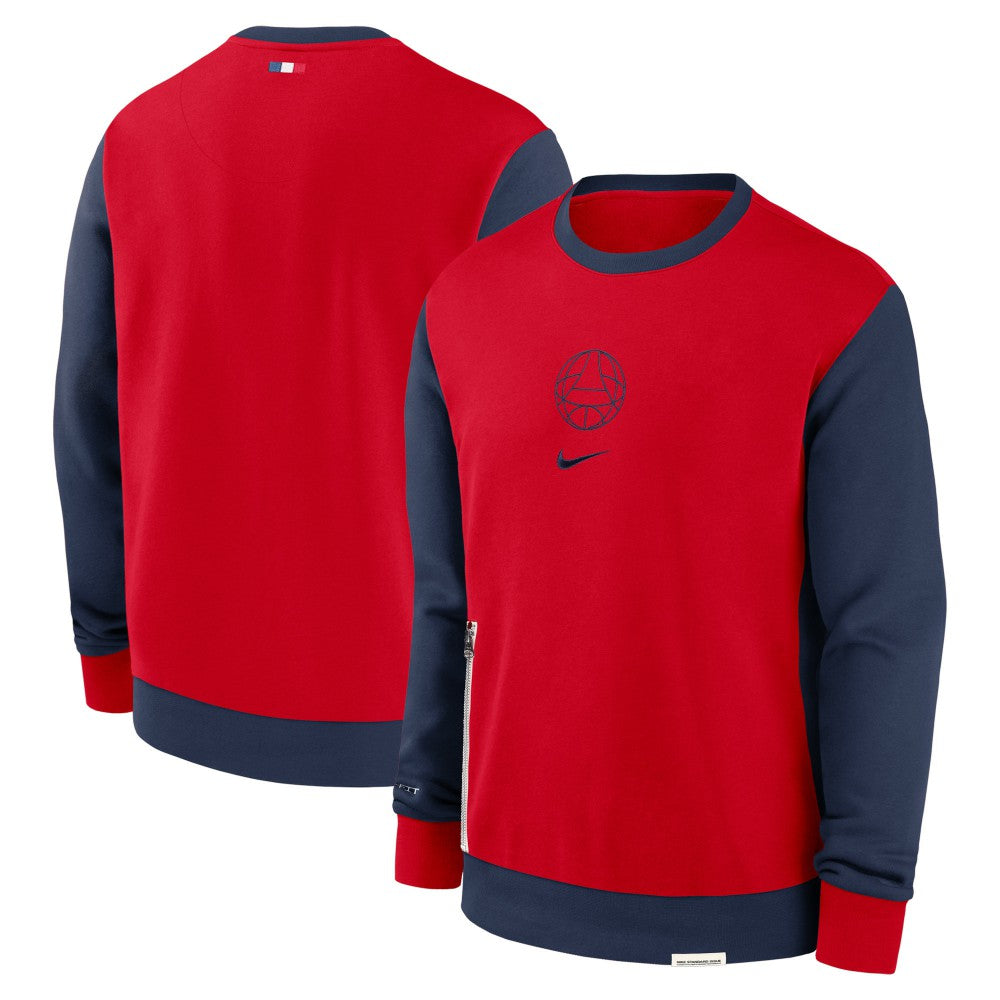 Paris Saint-Germain 2023/24 Standard Issue Travel Performance Pullover Sweatshirt - Nike Red