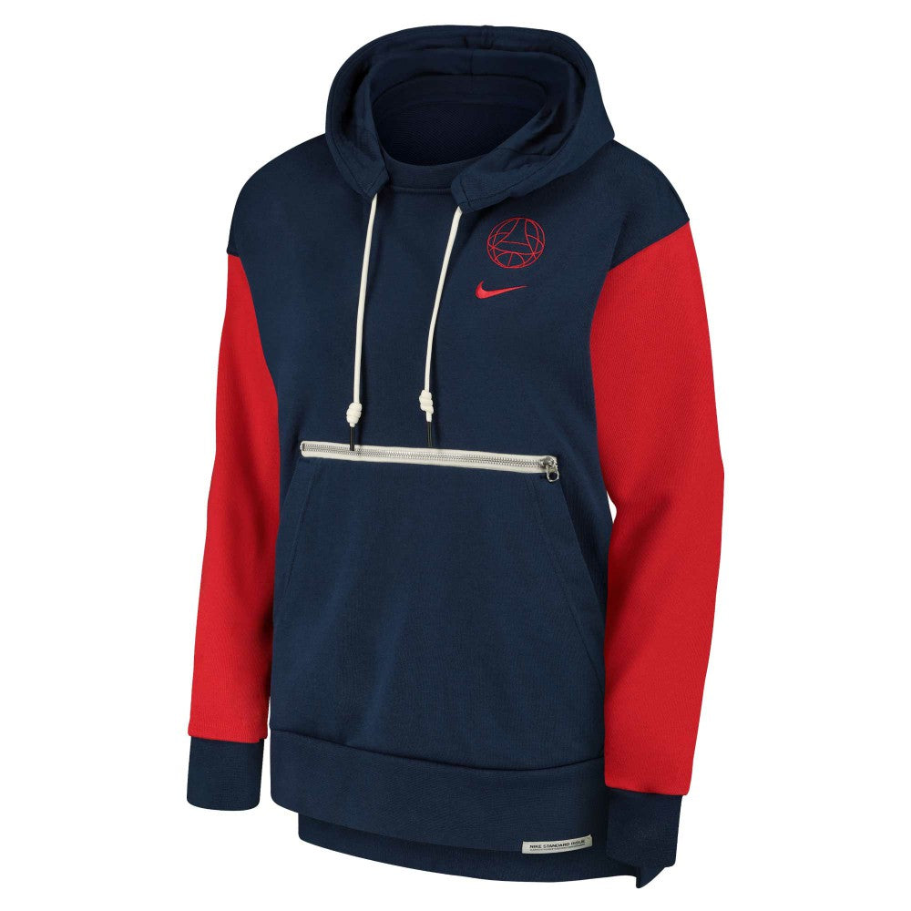 Paris Saint-Germain Women's Standard Issue Pullover Hoodie - Nike Navy/Red