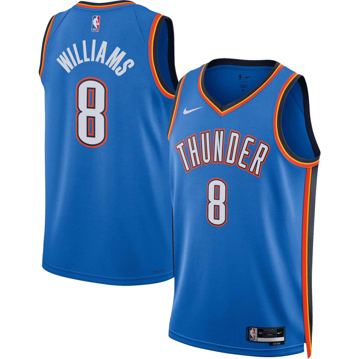 NBA Jalen Williams Oklahoma City Thunder Unisex Swingman Jersey