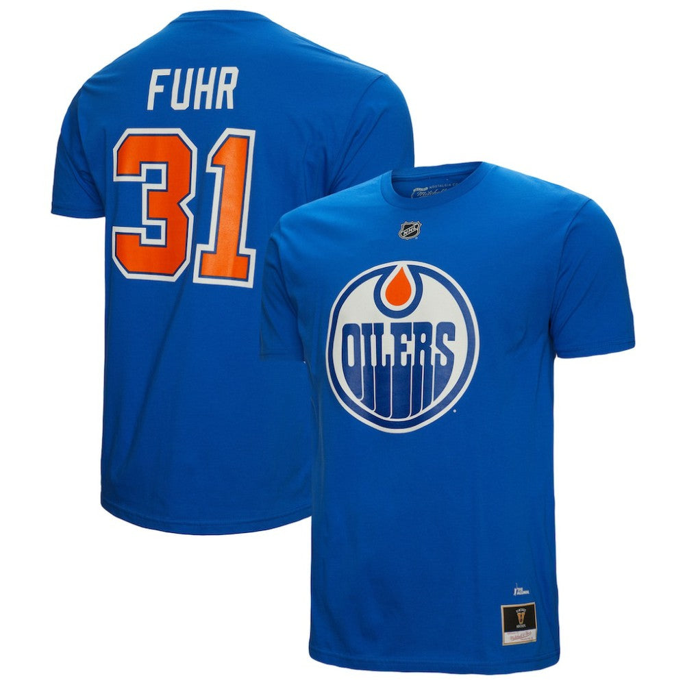 NHL Royal Grant Fuhr Edmonton Oilers Mitchell & Ness Name & Number T-Shirt