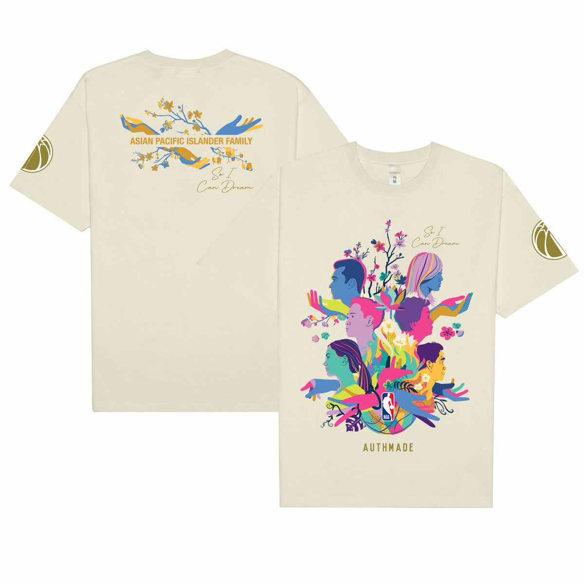 NBA Washington Wizards AUTHMADE x NBA Unisex AAPI Dreamers T-Shirt