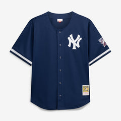 MLB Derek Jeter New York Yankees Mitchell & Ness Cooperstown Collection Mesh Batting Practice Button-Up Jersey