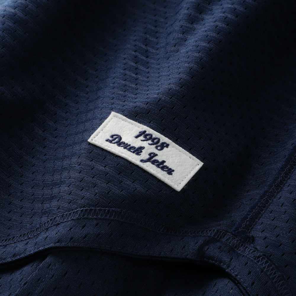 MLB Derek Jeter New York Yankees Mitchell & Ness Cooperstown Collection Mesh Batting Practice Button-Up Jersey
