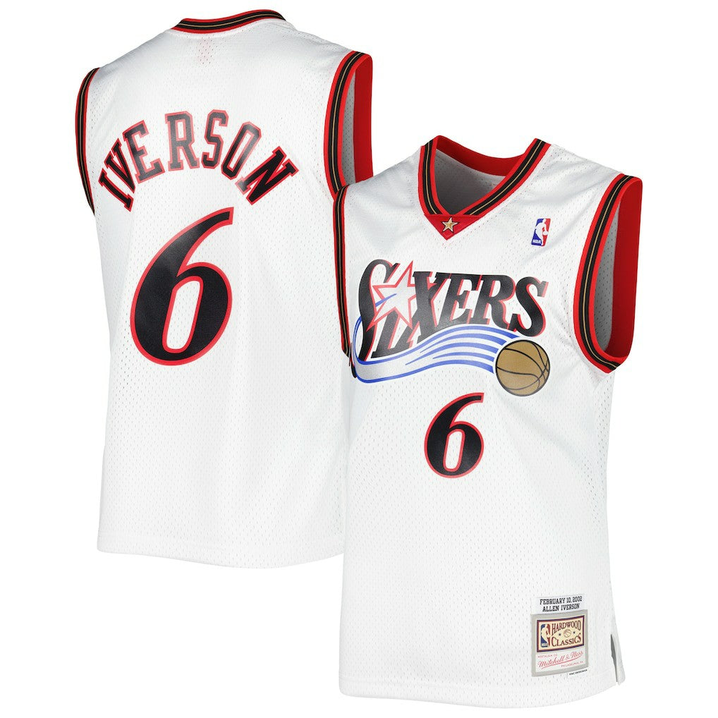 NBA Allen Iverson Philadelphia 76ers 2002/03 Hardwood Classics Swingman Jersey