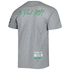 NHL Heather Gray Minnesota Wild Mitchell & Ness City Collection T-Shirt