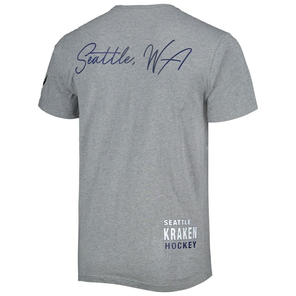 NHL Heather Gray Seattle Kraken Mitchell & Ness City Collection T-Shirt