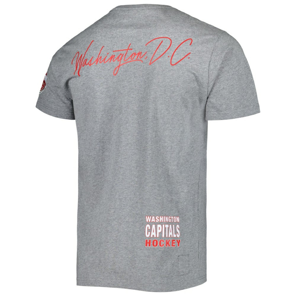 NHL Heather Gray Washington Capitals Mitchell & Ness City Collection T-Shirt