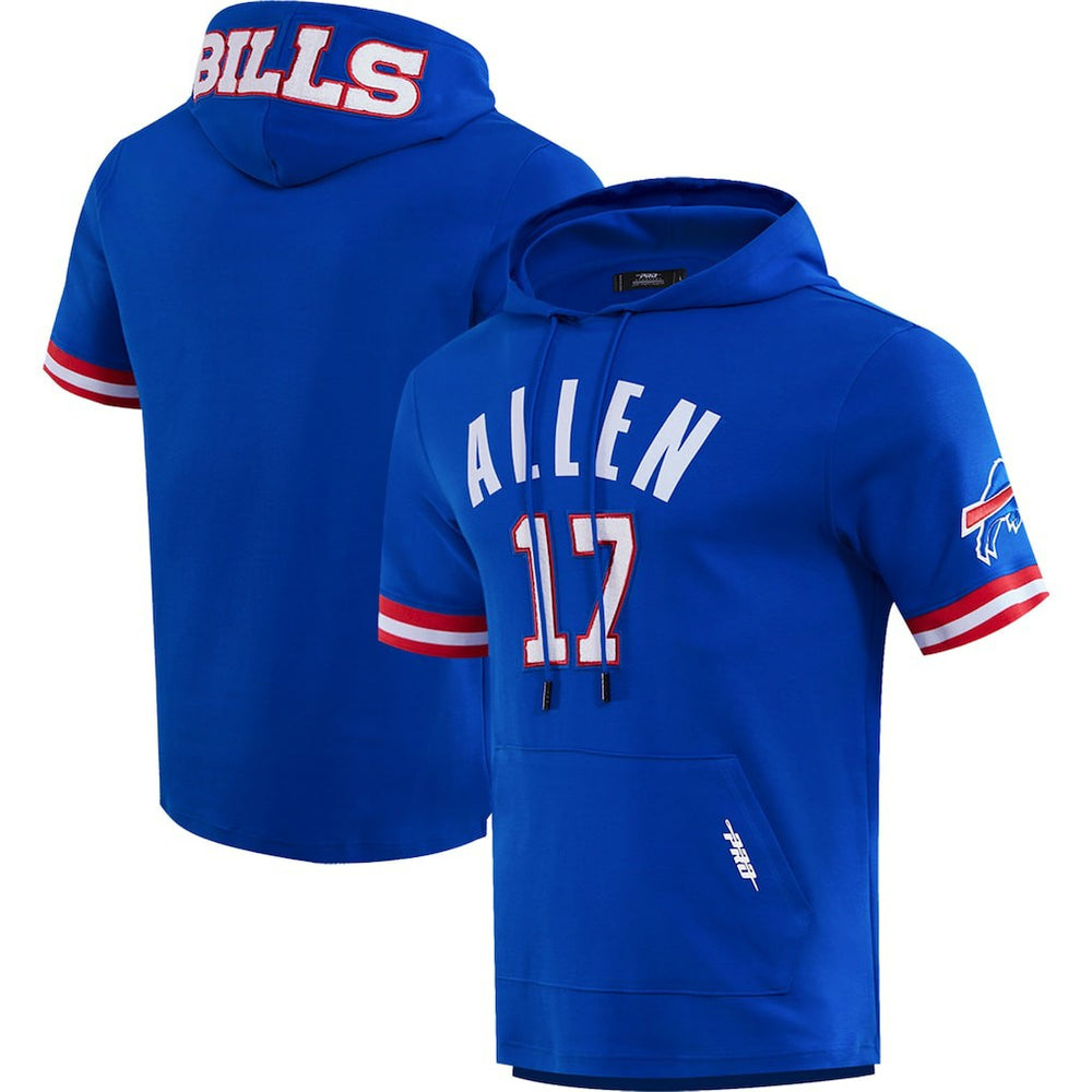 Josh Allen  Pro Standard Player Name & Number Hoodie T-Shirt - Buffalo Bills