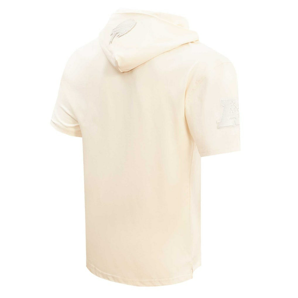 Josh Allen  Player Name & Number Neutral Short Sleeve Pullover Hoodie - Buffalo Bills