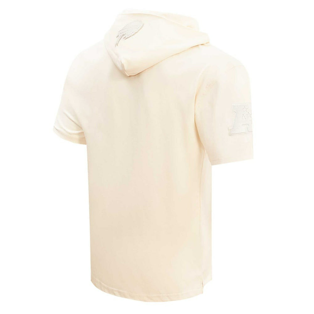 Josh Allen  Player Name & Number Neutral Short Sleeve Pullover Hoodie - Buffalo Bills