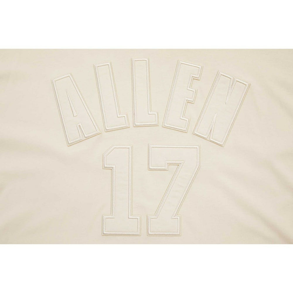 Josh Allen  Player Name & Number Neutral Short Sleeve Pullover Hoodie - Buffalo Bills
