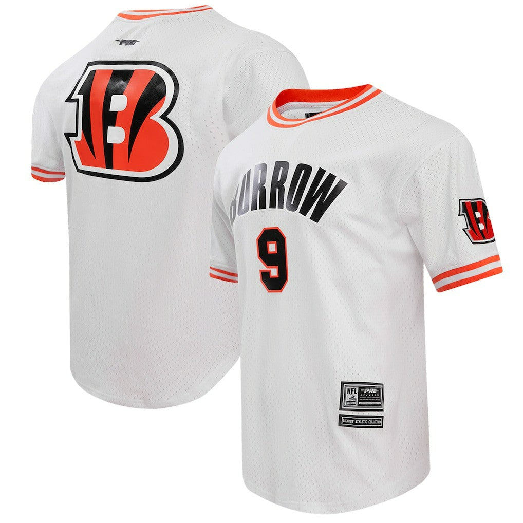Joe Burrow  Pro Standard Player Name & Number Mesh T-Shirt - Cincinnati Bengals