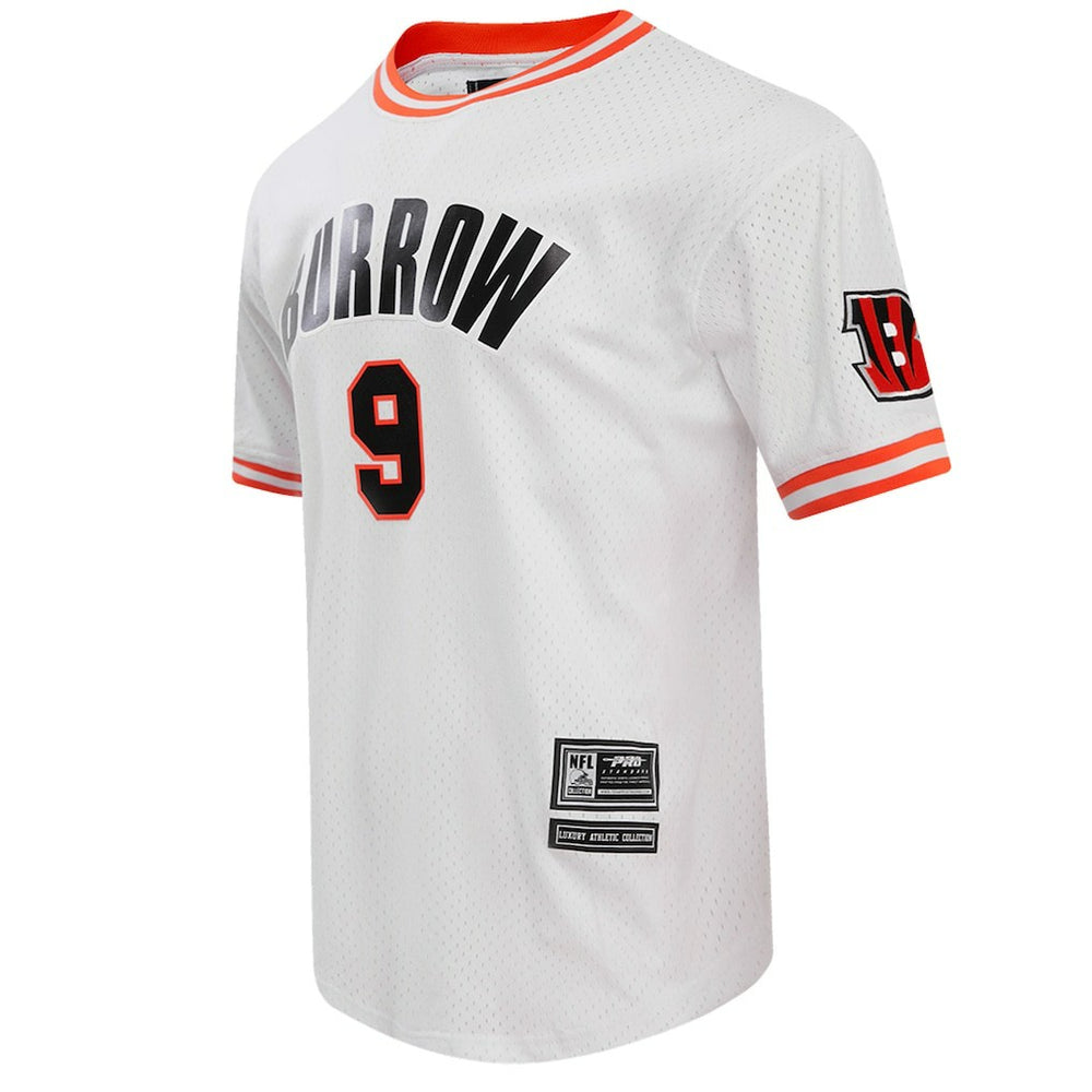 Joe Burrow  Pro Standard Player Name & Number Mesh T-Shirt - Cincinnati Bengals