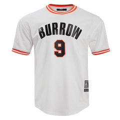 Joe Burrow  Pro Standard Player Name & Number Mesh T-Shirt - Cincinnati Bengals