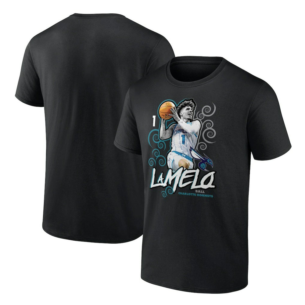 NBA LaMelo Ball Charlotte Hornets Player Name & Number Competitor T-Shirt