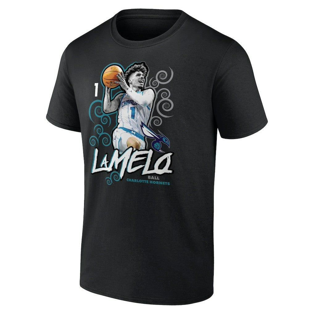 NBA LaMelo Ball Charlotte Hornets Player Name & Number Competitor T-Shirt