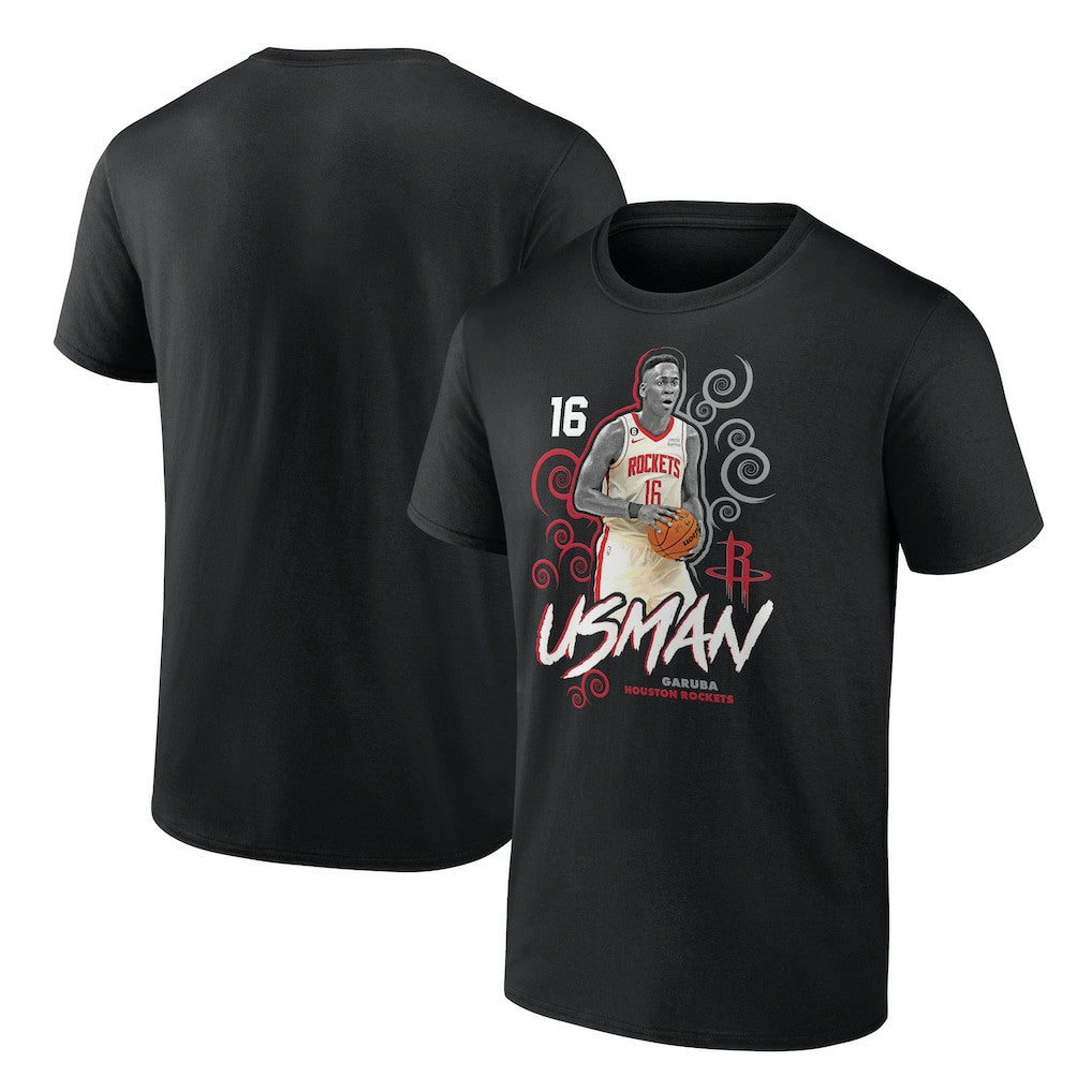 NBA Usman Garuba Houston Rockets Player Name & Number Competitor T-Shirt