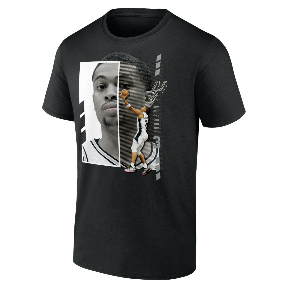 NBA Keldon Johnson San Antonio Spurs Jump Pass T-Shirt