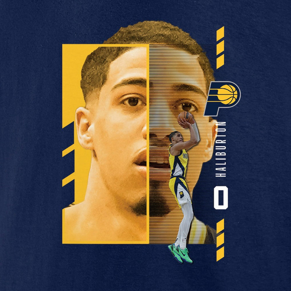 NBA Tyrese Haliburton Indiana Pacers Jump Pass T-Shirt