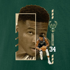 NBA Giannis Antetokounmpo Milwaukee Bucks Jump Pass T-Shirt