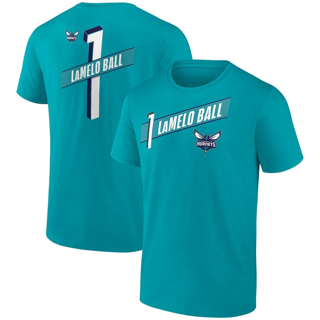 NBA LaMelo Ball Charlotte Hornets Full-Court Press Name & Number T-Shirt
