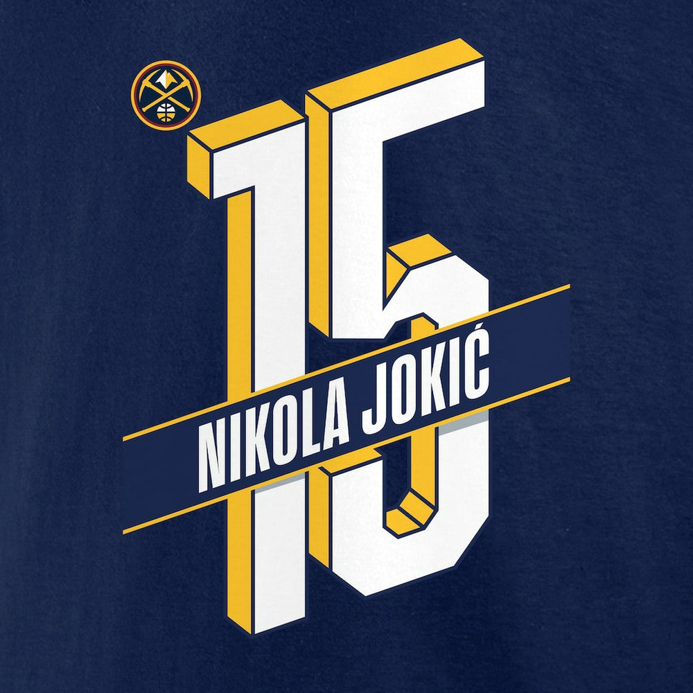 NBA Nikola Jokic Denver Nuggets Full-Court Press Name & Number T-Shirt sale