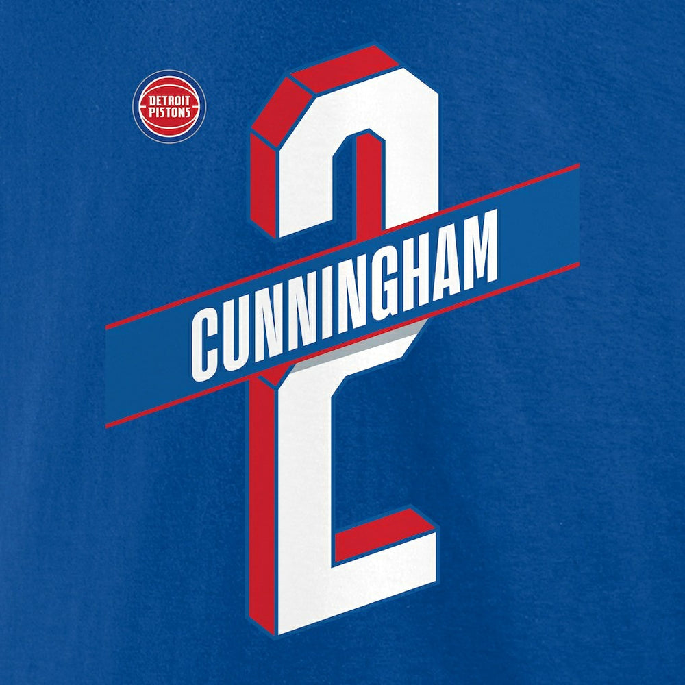 NBA Cade Cunningham Detroit Pistons Full-Court Press Name & Number T-Shirt sale