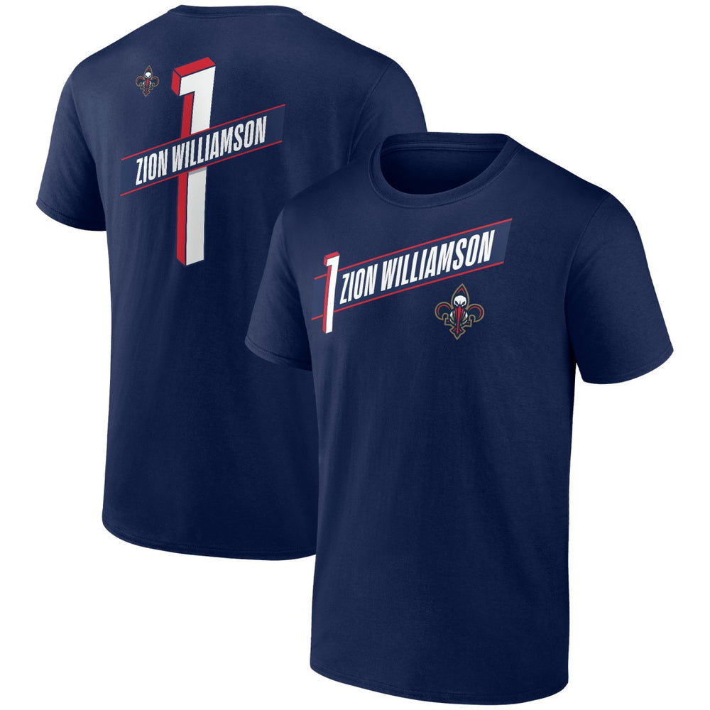 NBA Zion Williamson New Orleans Pelicans Full-Court Press Name & Number T-Shirt