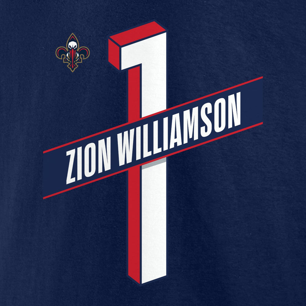 NBA Zion Williamson New Orleans Pelicans Full-Court Press Name & Number T-Shirt