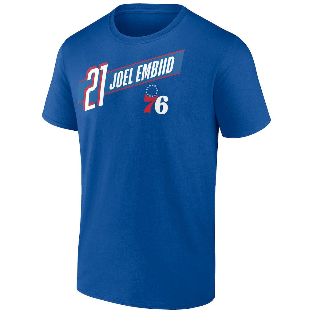 NBA Joel Embiid Philadelphia 76ers Full-Court Press Name & Number T-Shirt