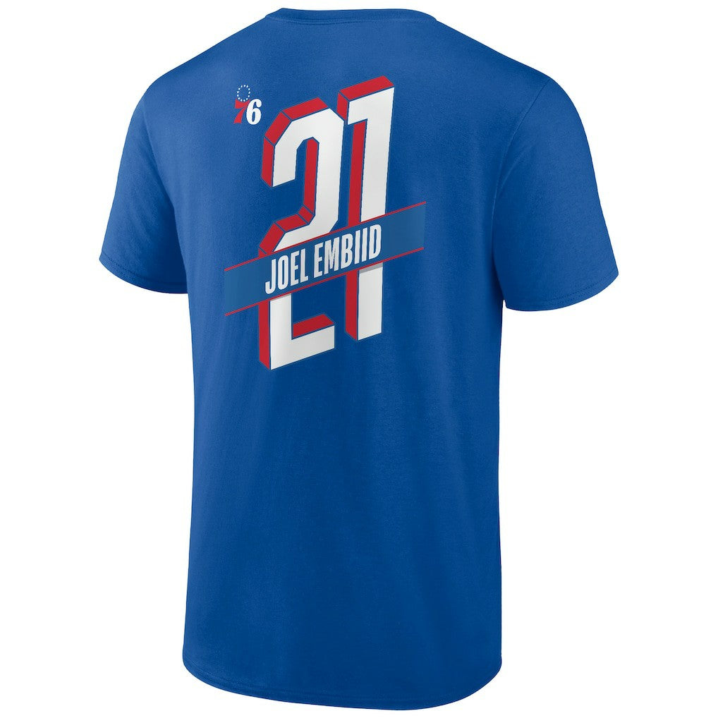NBA Joel Embiid Philadelphia 76ers Full-Court Press Name & Number T-Shirt