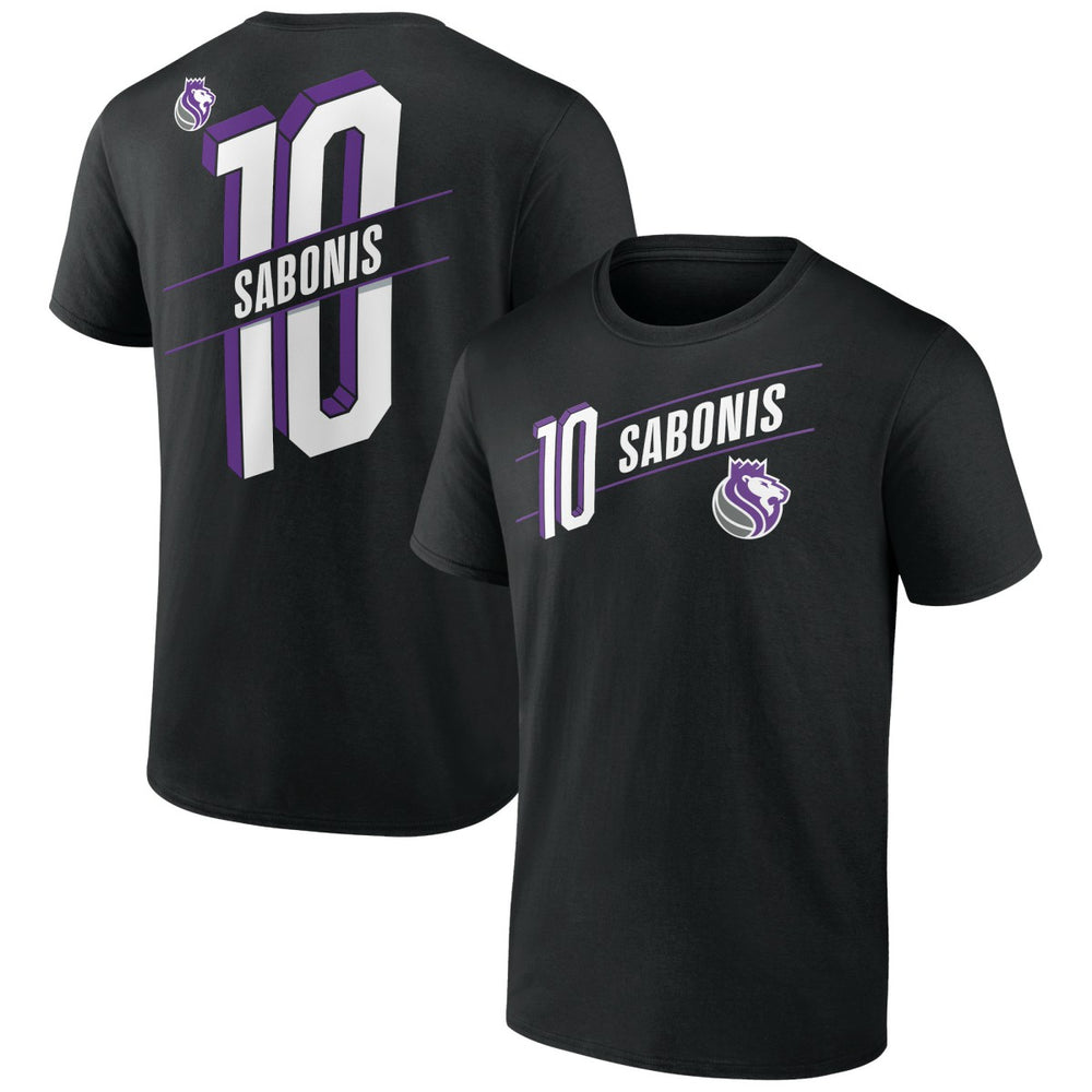 NBA Domantas Sabonis Sacramento Kings Full-Court Press Name & Number T-Shirt