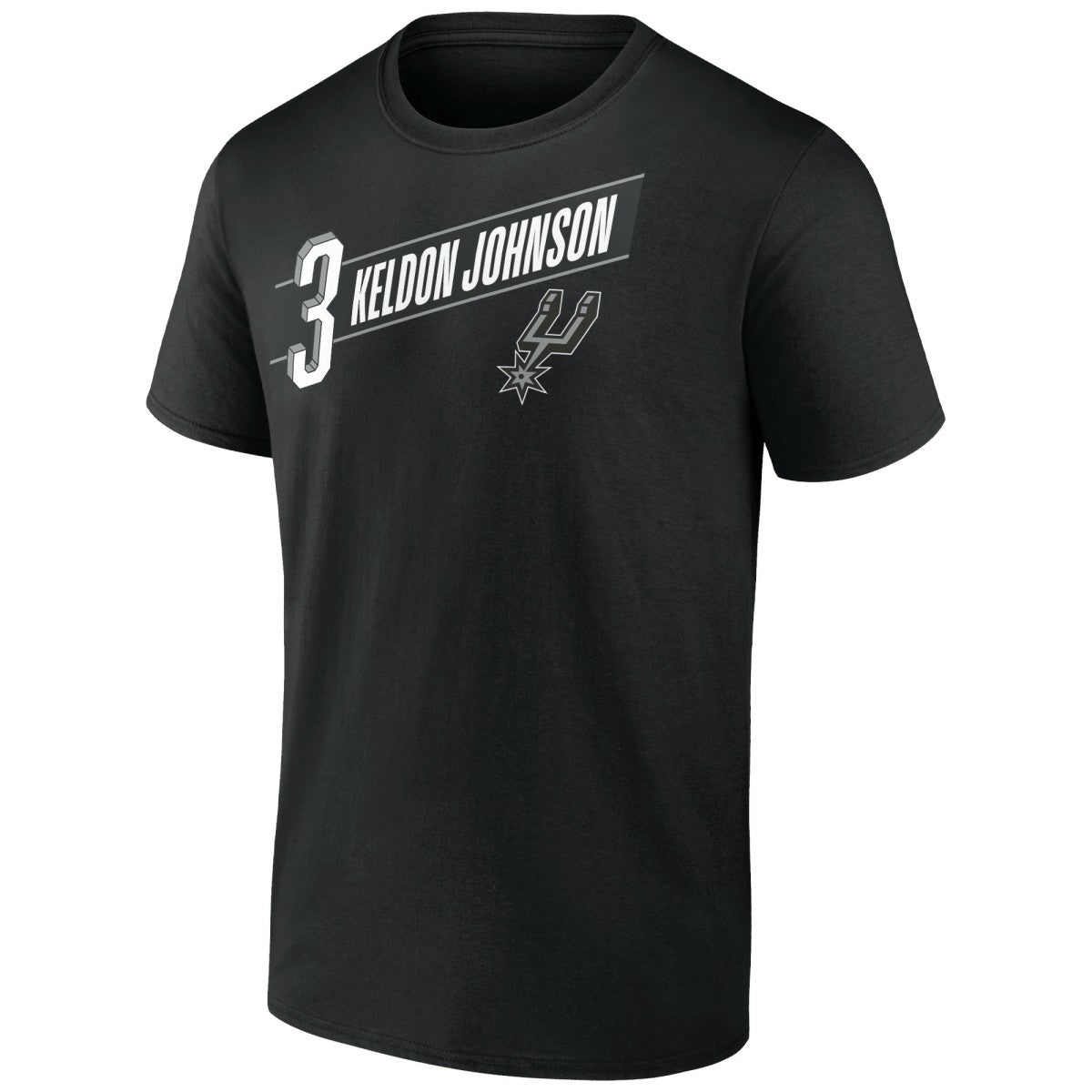 NBA Keldon Johnson San Antonio Spurs Full-Court Press Name & Number T-Shirt