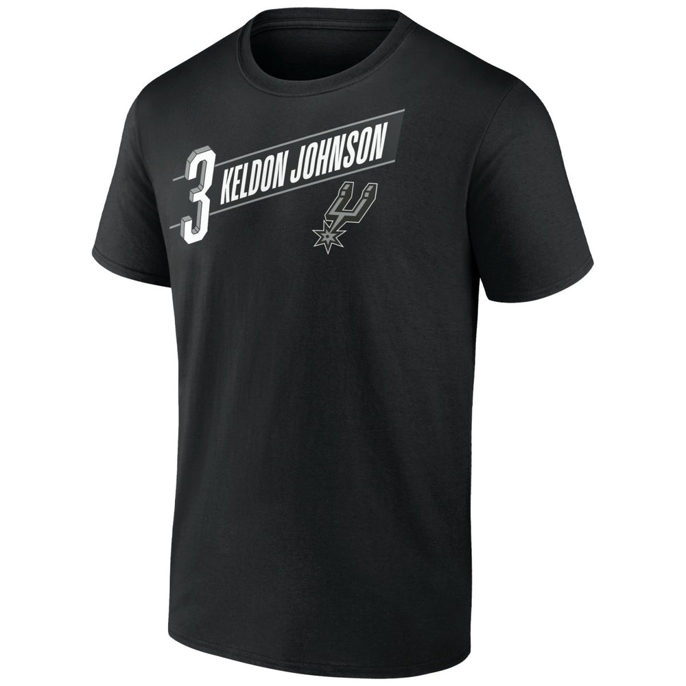 NBA Keldon Johnson San Antonio Spurs Full-Court Press Name & Number T-Shirt