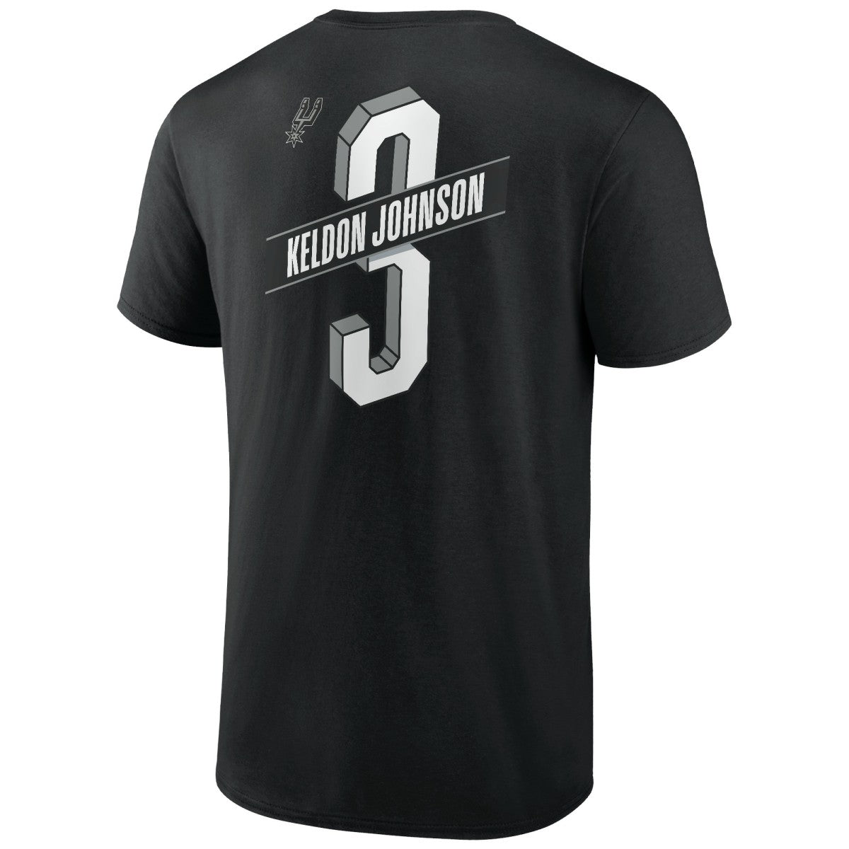 NBA Keldon Johnson San Antonio Spurs Full-Court Press Name & Number T-Shirt