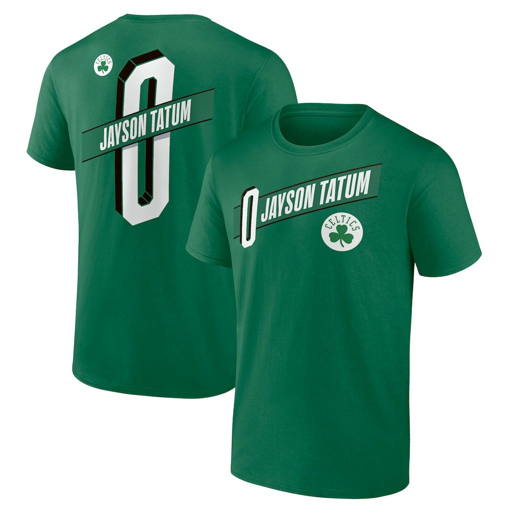NBA Jayson Tatum Boston Celtics Full-Court Press Name & Number T-Shirt