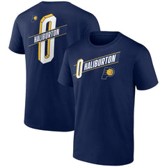 NBA Tyrese Haliburton Indiana Pacers Full-Court Press Name & Number T-Shirt