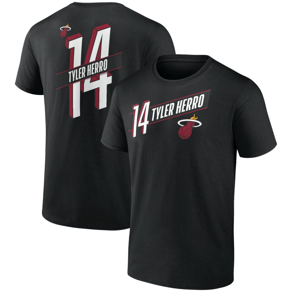 NBA Tyler Herro Miami Heat Full-Court Press Name & Number T-Shirt